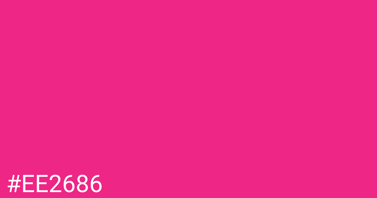 Hex color #ee2686 graphic