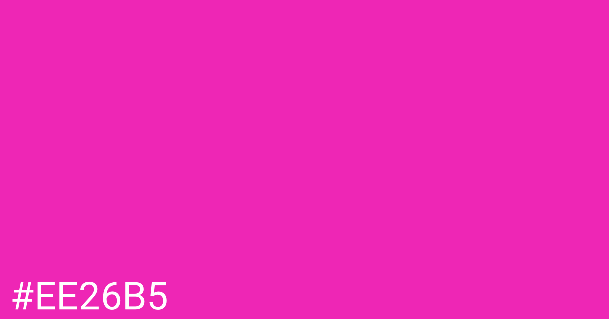 Hex color #ee26b5 graphic