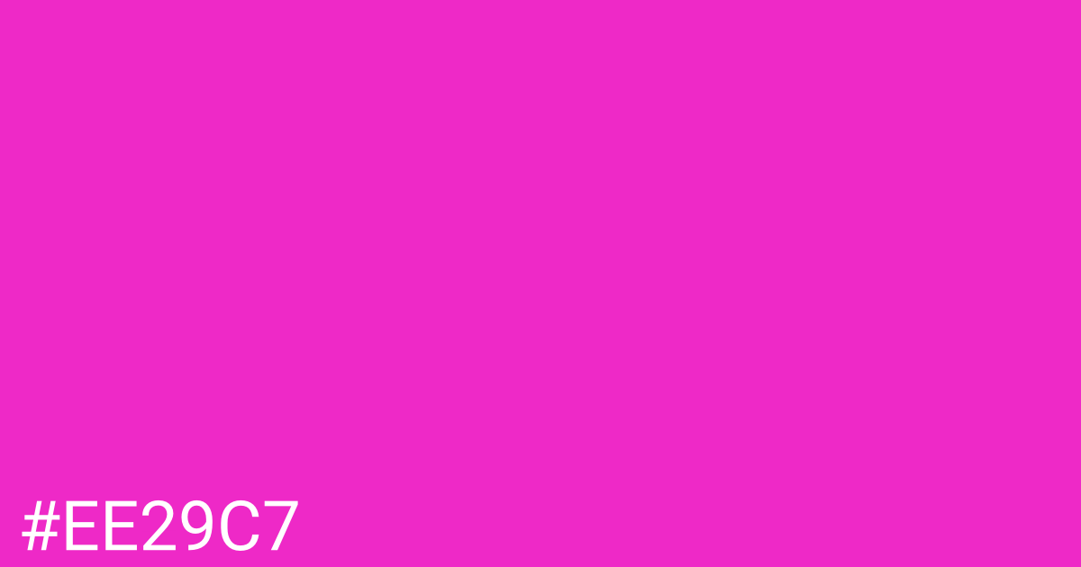 Hex color #ee29c7 graphic