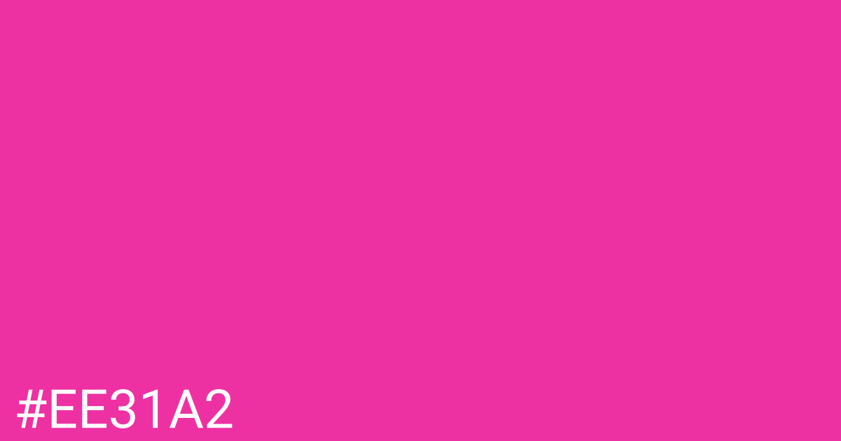 Hex color #ee31a2 graphic