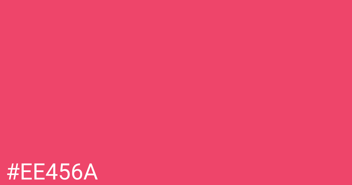 Hex color #ee456a graphic
