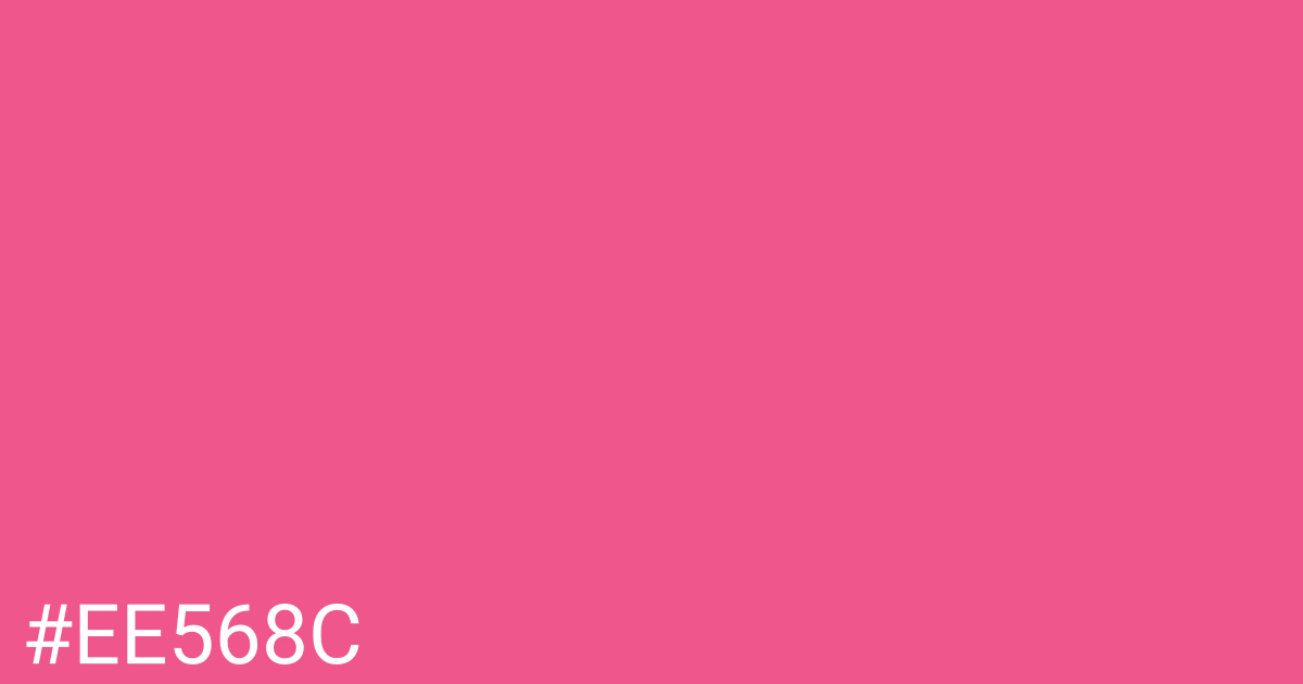 Hex color #ee568c graphic