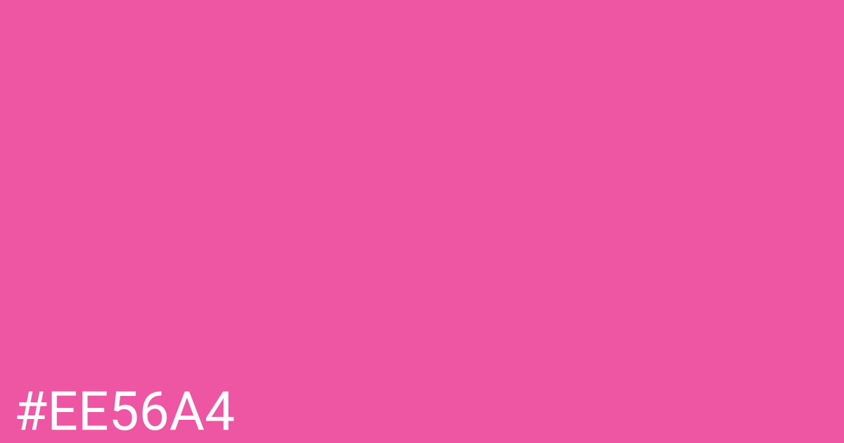 Hex color #ee56a4 graphic
