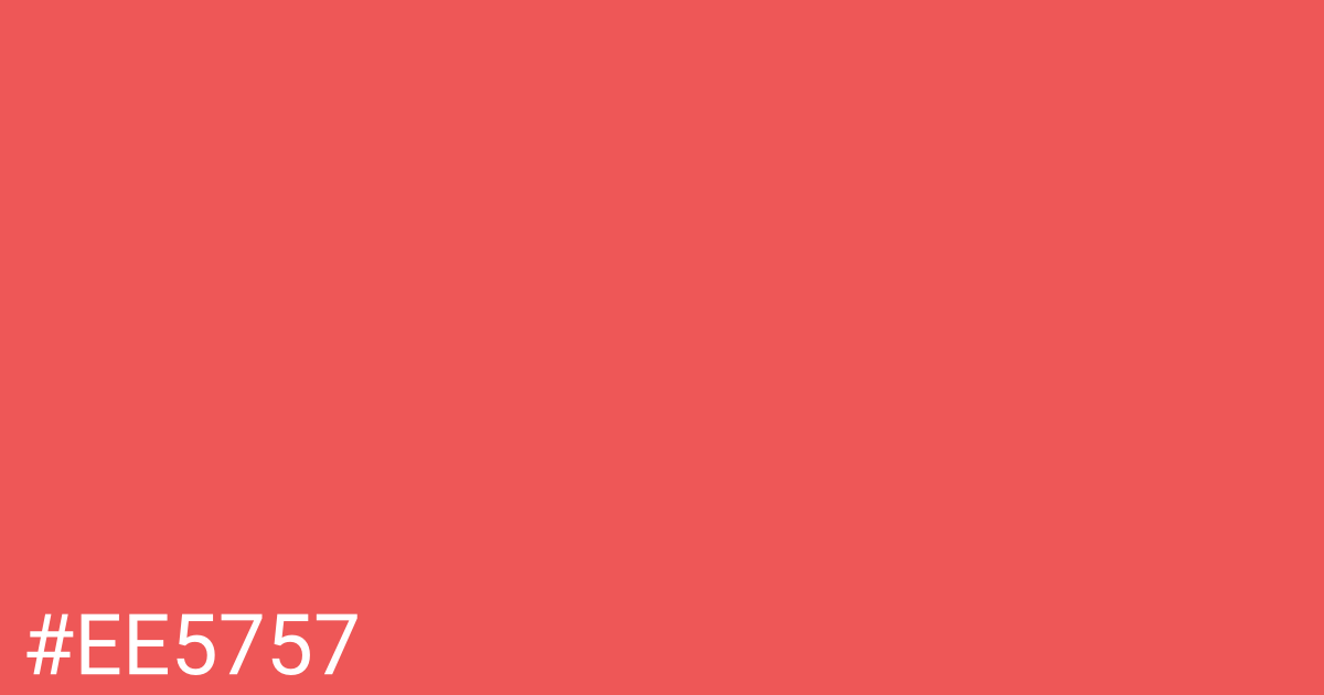 Hex color #ee5757 graphic