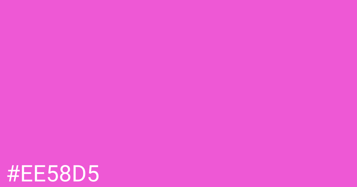 Hex color #ee58d5 graphic