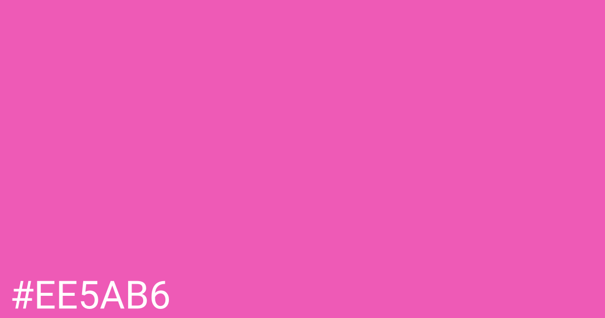 Hex color #ee5ab6 graphic