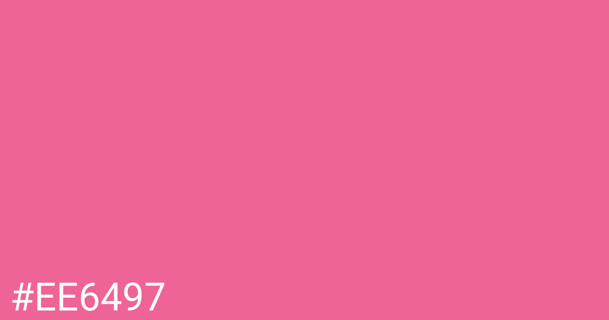 Hex color #ee6497 graphic