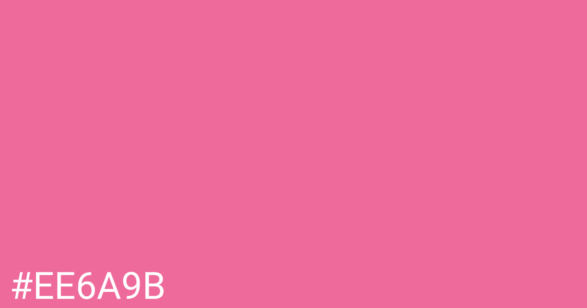 Hex color #ee6a9b graphic