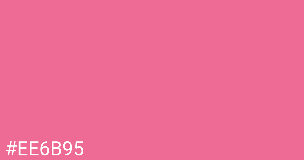 Hex color #ee6b95 graphic