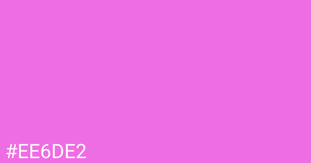 Hex color #ee6de2 graphic
