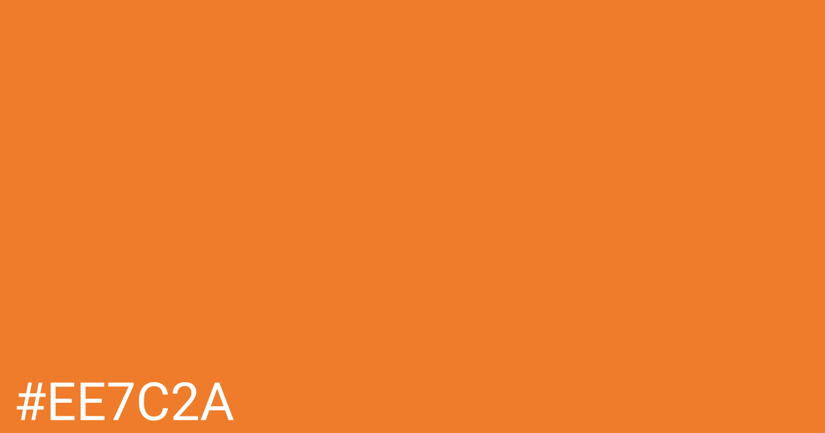 Hex color #ee7c2a graphic