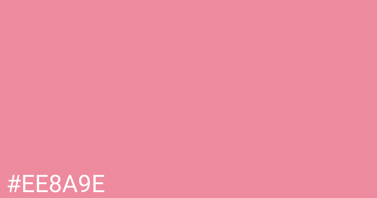 Hex color #ee8a9e graphic