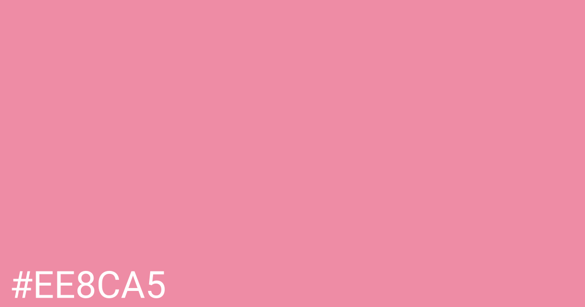 Hex color #ee8ca5 graphic