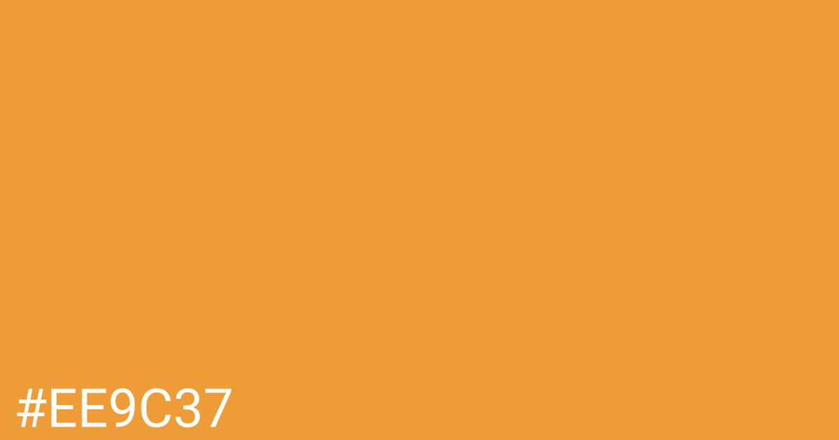 Hex color #ee9c37 graphic