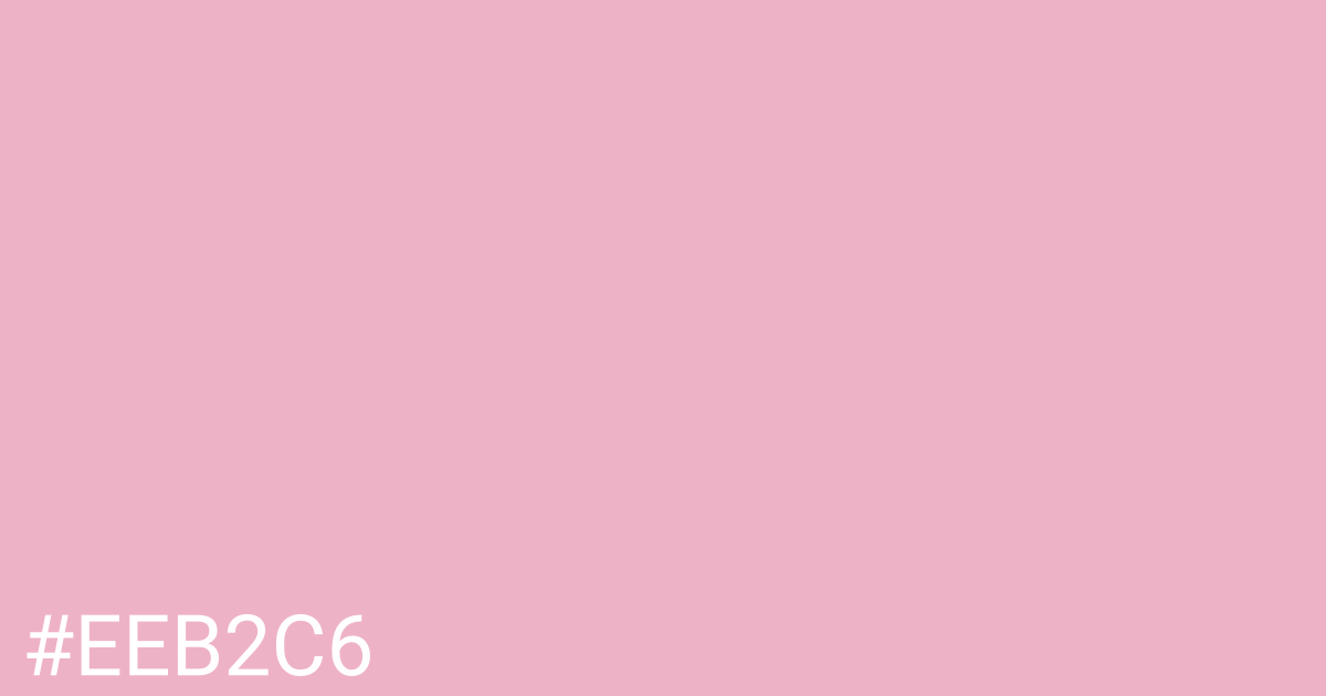 Hex color #eeb2c6 graphic