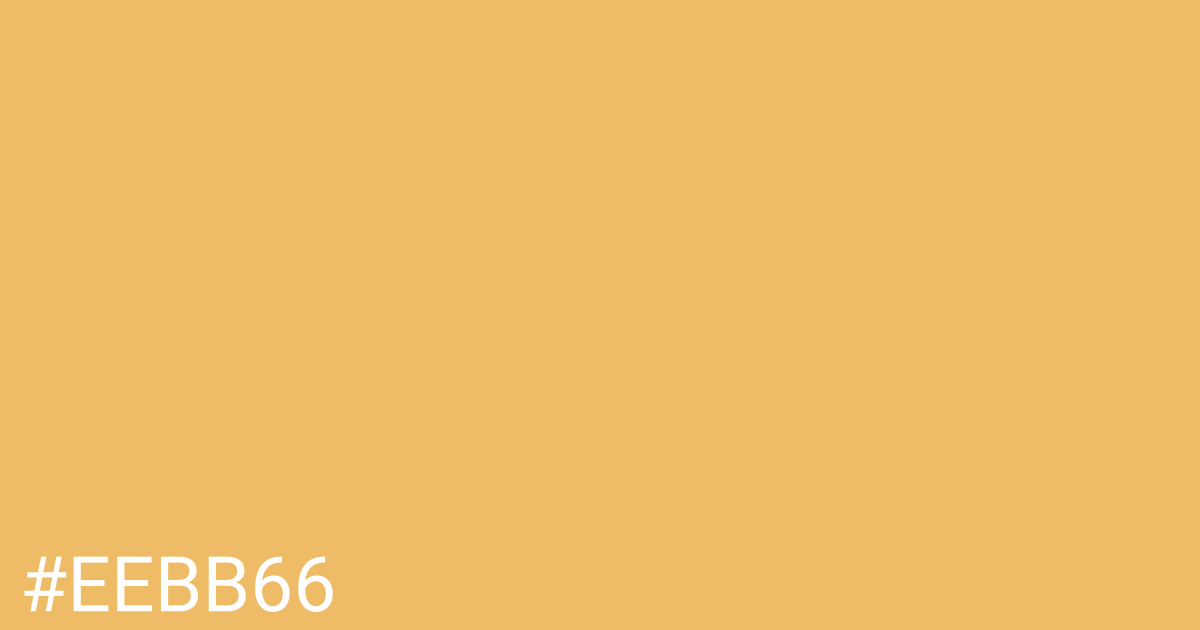 Hex color #eebb66 graphic
