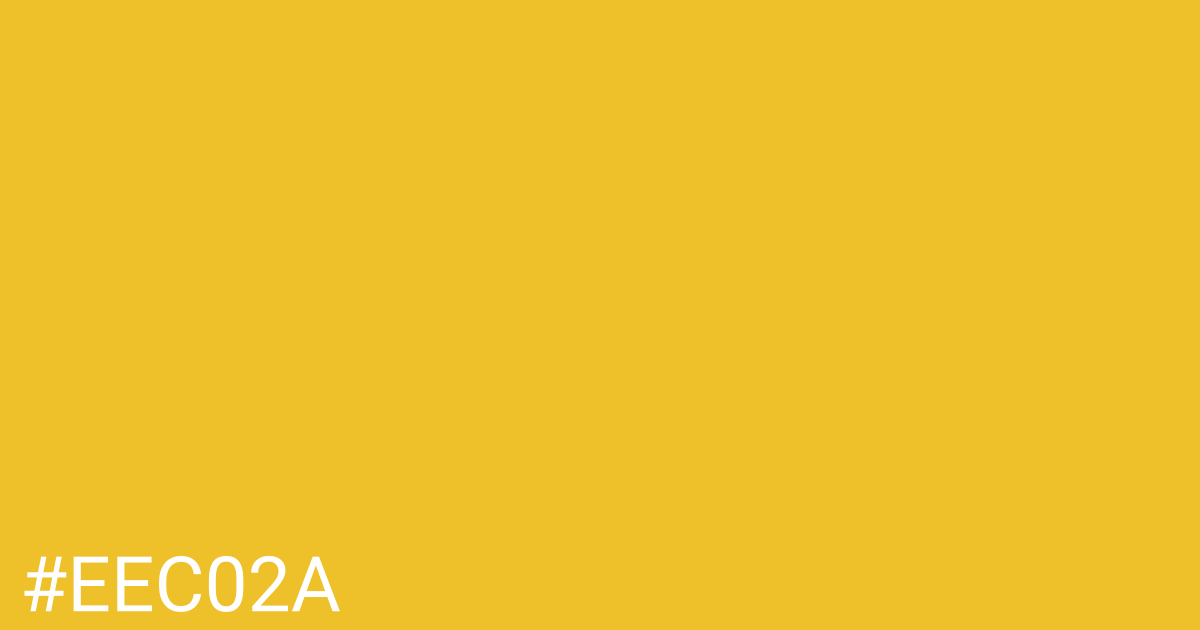 Hex color #eec02a graphic
