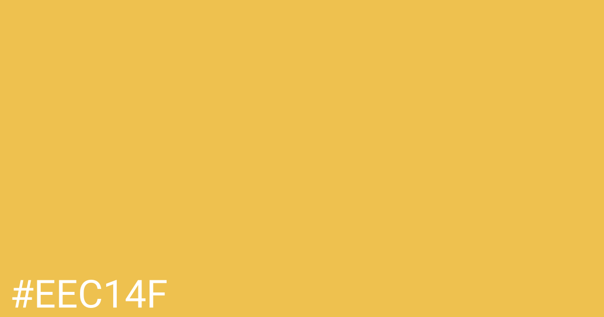 Hex color #eec14f graphic