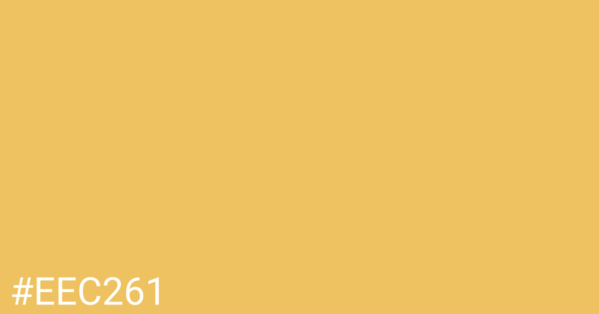 Hex color #eec261 graphic