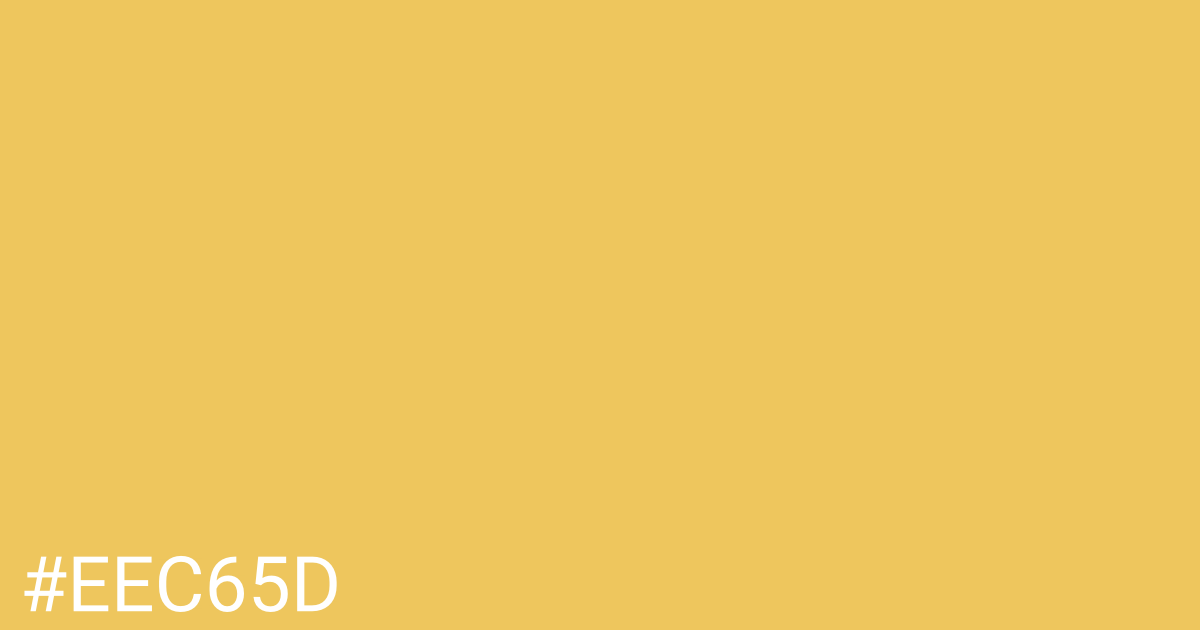 Hex color #eec65d graphic