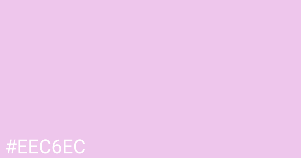Hex color #eec6ec graphic