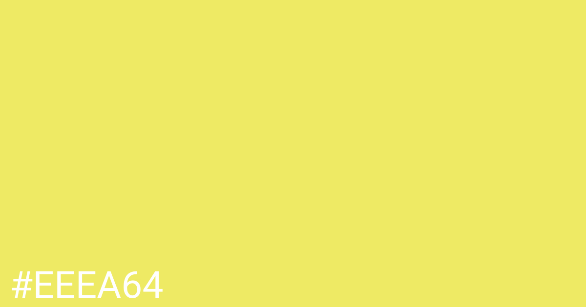 Hex color #eeea64 graphic
