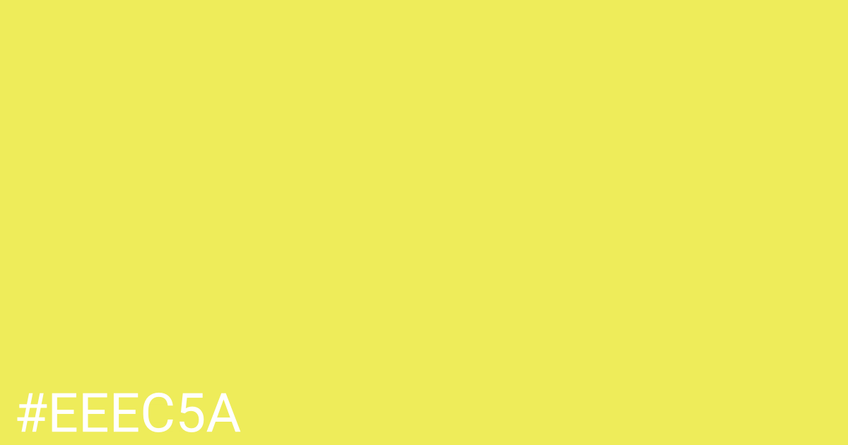 Hex color #eeec5a graphic