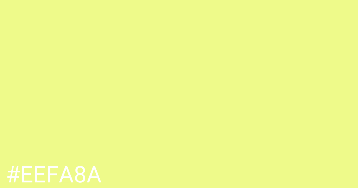 Hex color #eefa8a graphic