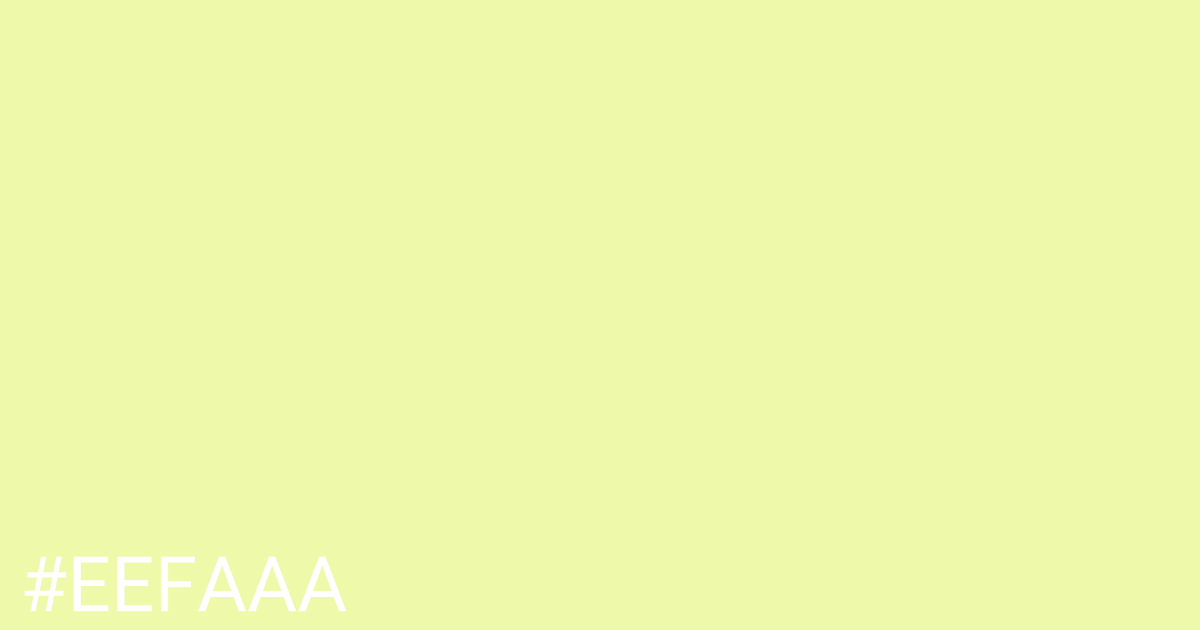 Hex color #eefaaa graphic