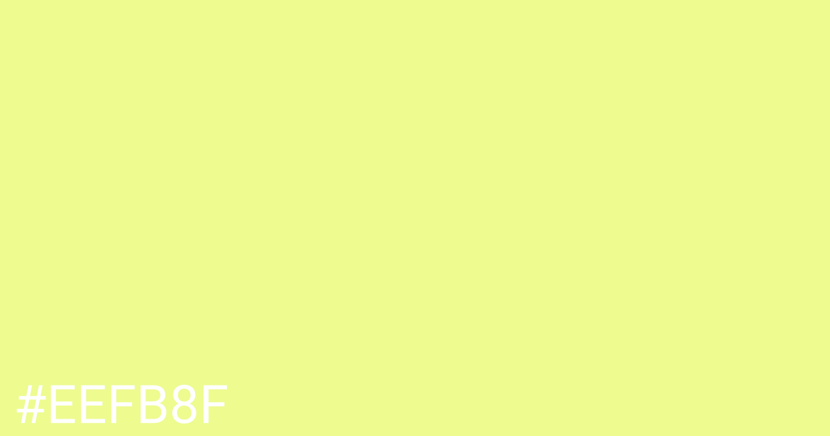 Hex color #eefb8f graphic