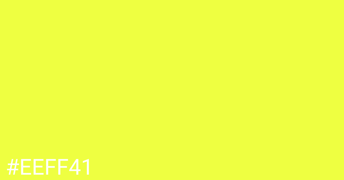 Hex color #eeff41 graphic