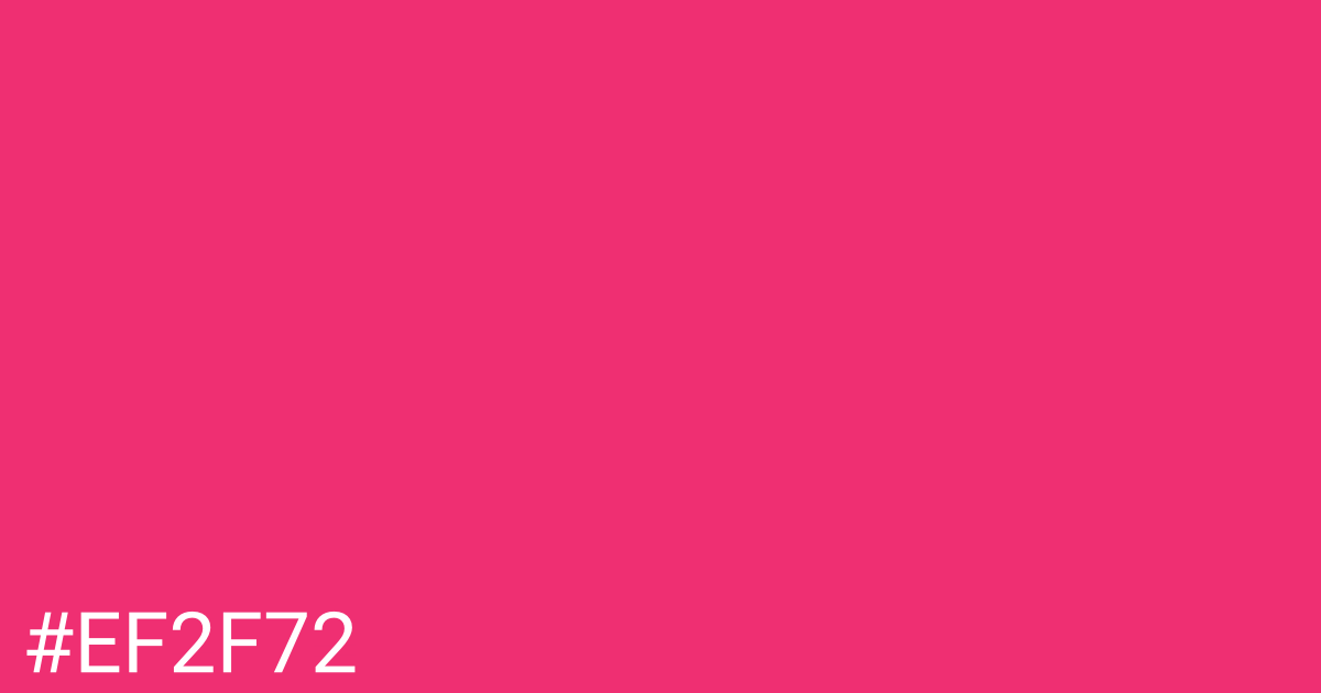 Hex color #ef2f72 graphic