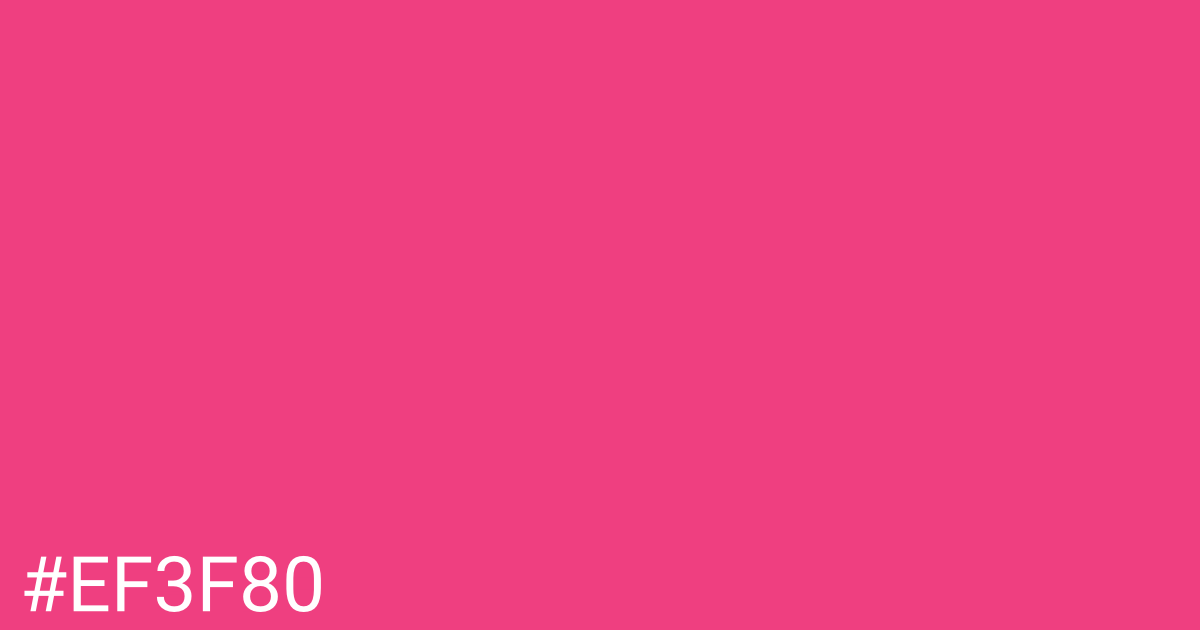 Hex color #ef3f80 graphic