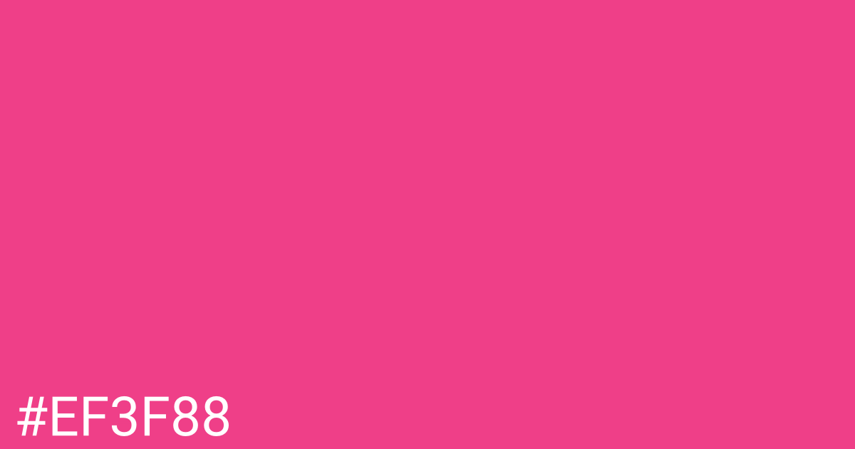 Hex color #ef3f88 graphic