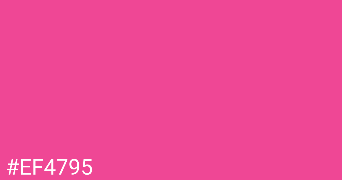 Hex color #ef4795 graphic