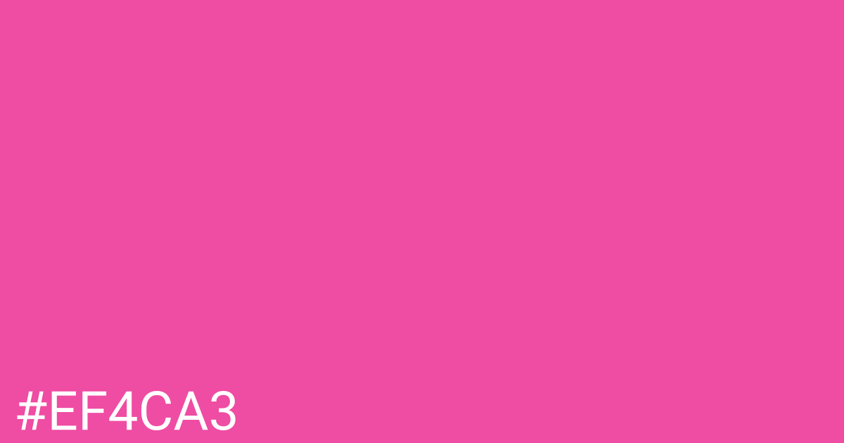 Hex color #ef4ca3 graphic