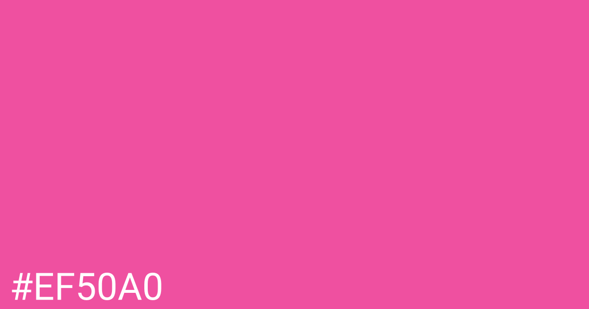 Hex color #ef50a0 graphic