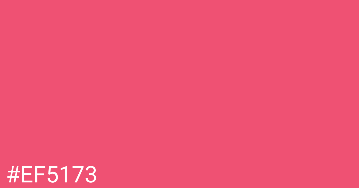 Hex color #ef5173 graphic