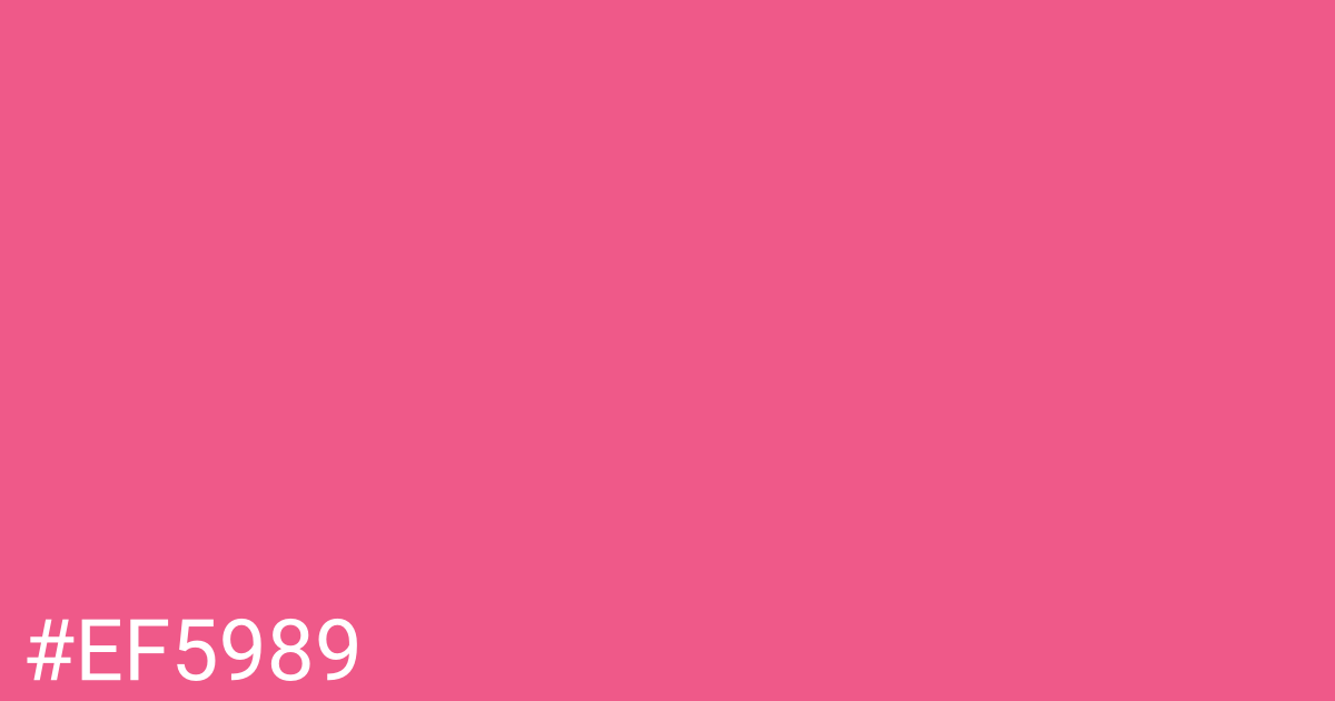 Hex color #ef5989 graphic