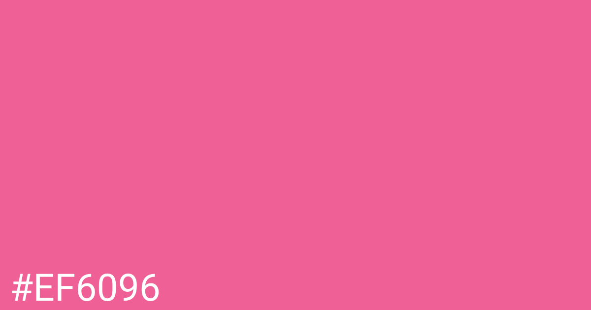 Hex color #ef6096 graphic