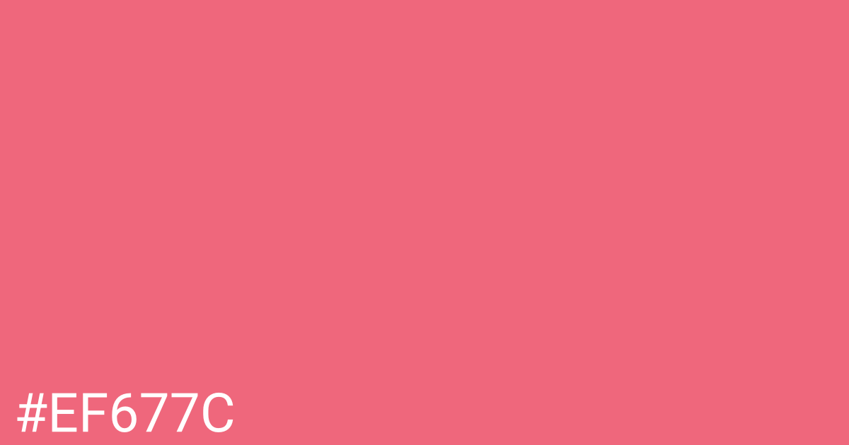 Hex color #ef677c graphic