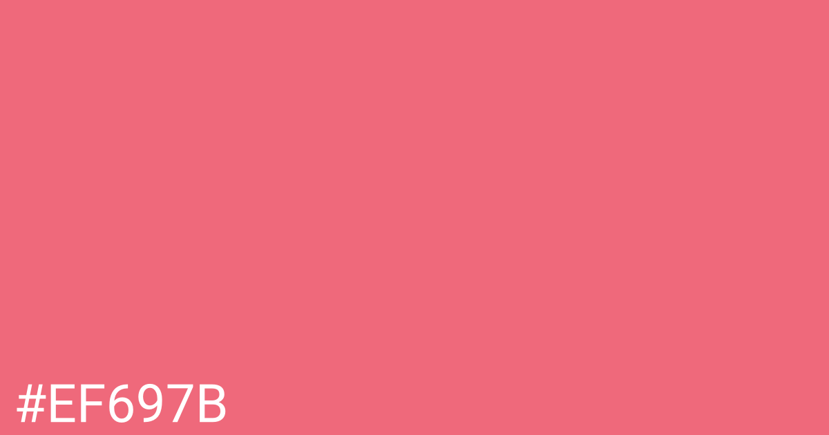 Hex color #ef697b graphic