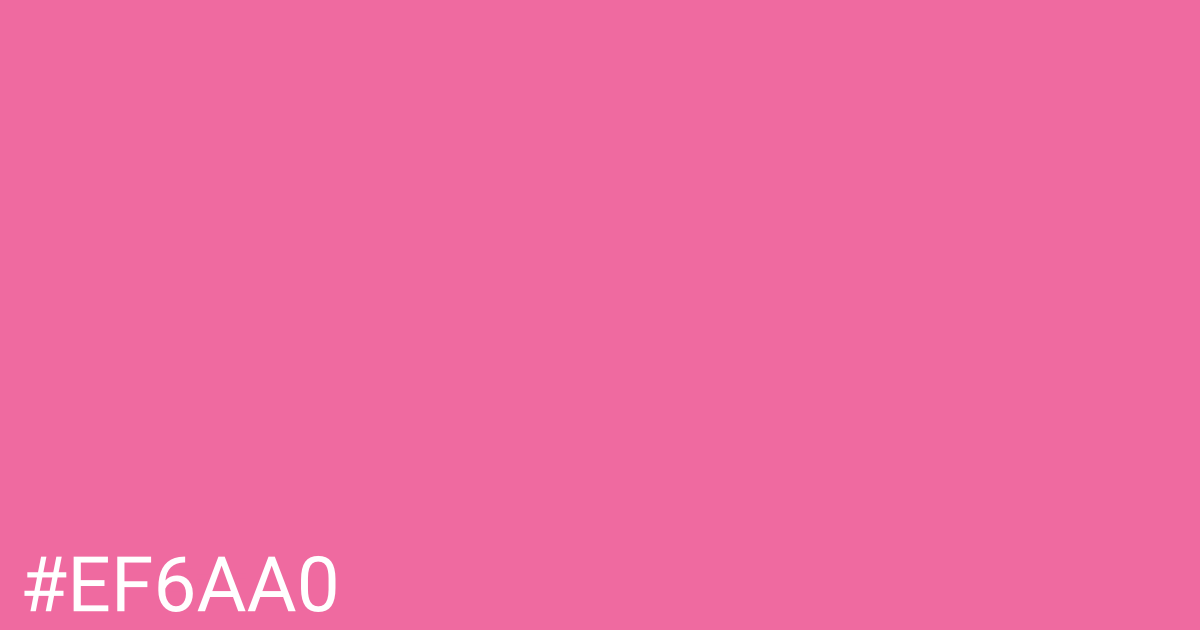 Hex color #ef6aa0 graphic