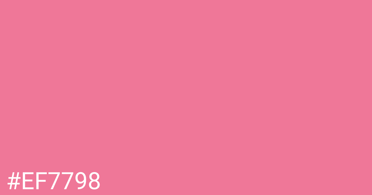 Hex color #ef7798 graphic