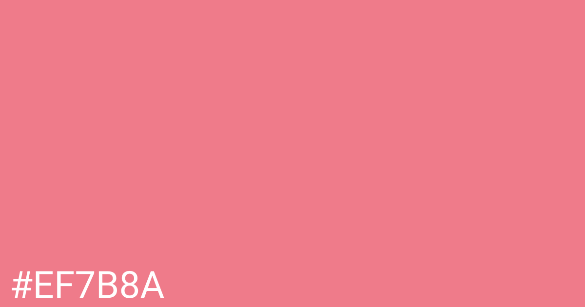 Hex color #ef7b8a graphic