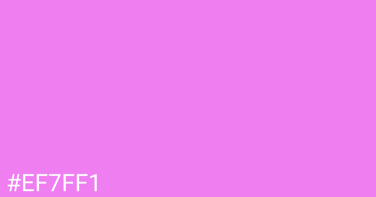 Hex color #ef7ff1 graphic