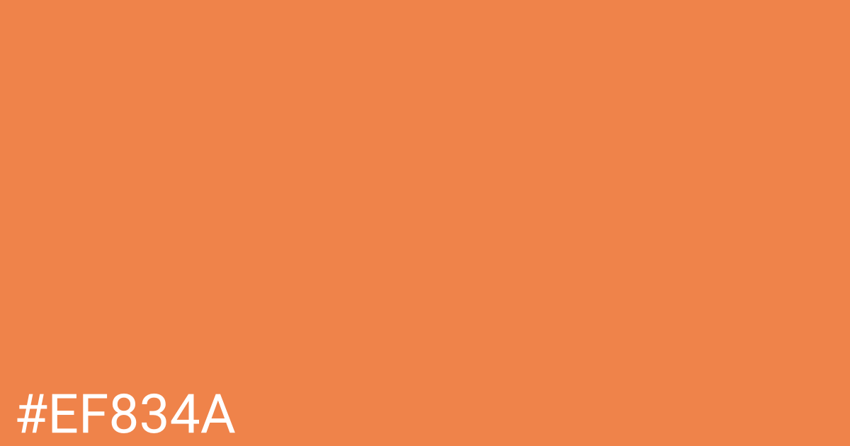 Hex color #ef834a graphic