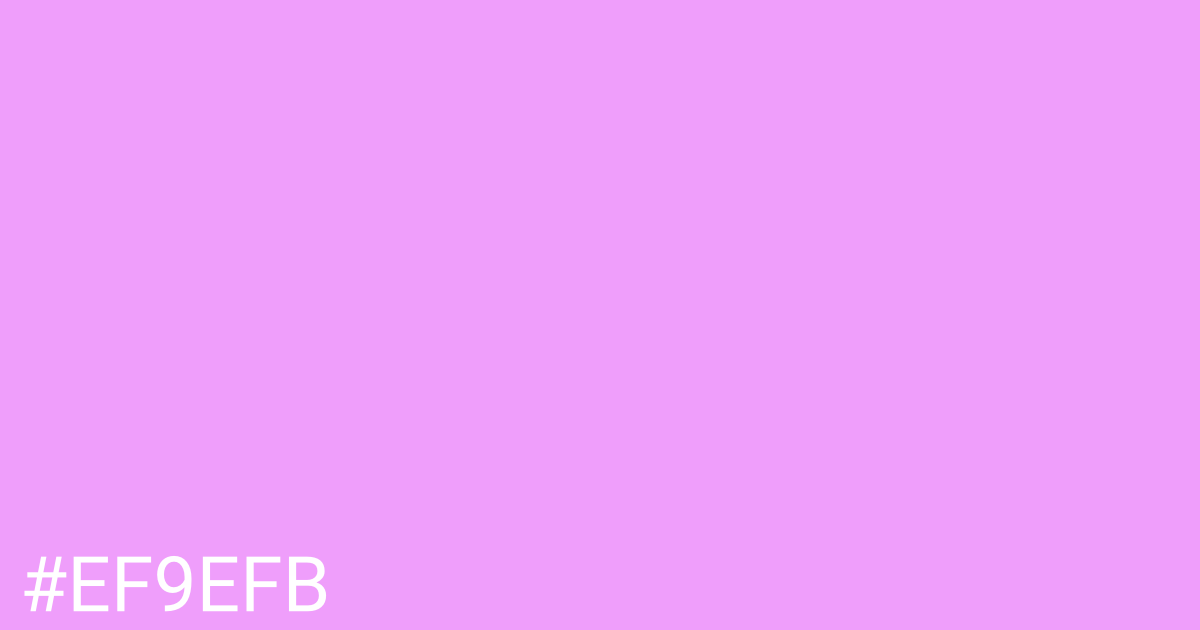 Hex color #ef9efb graphic