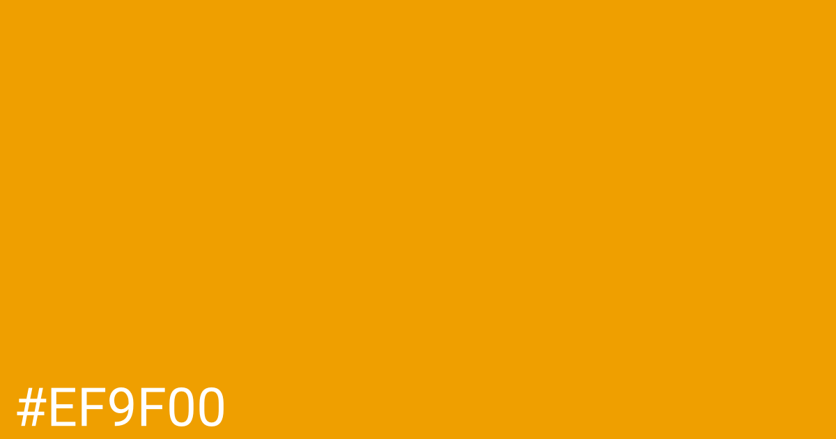 Hex color #ef9f00 graphic