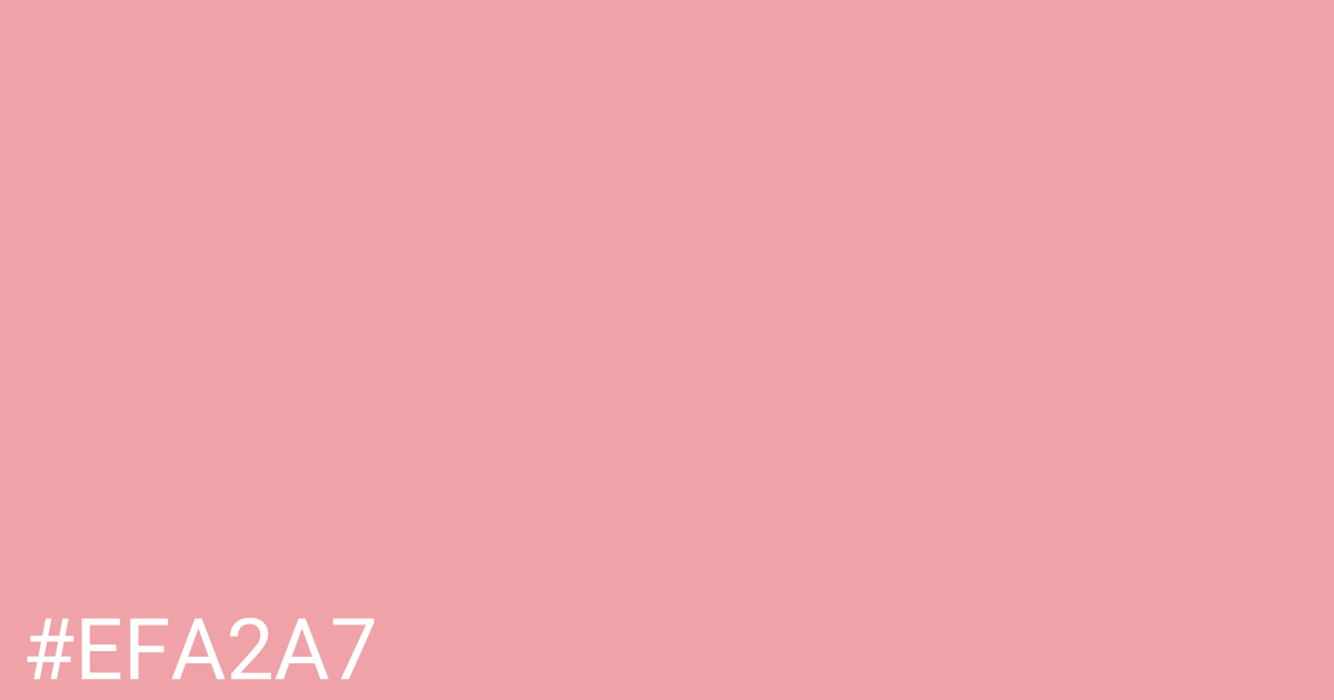 Hex color #efa2a7 graphic